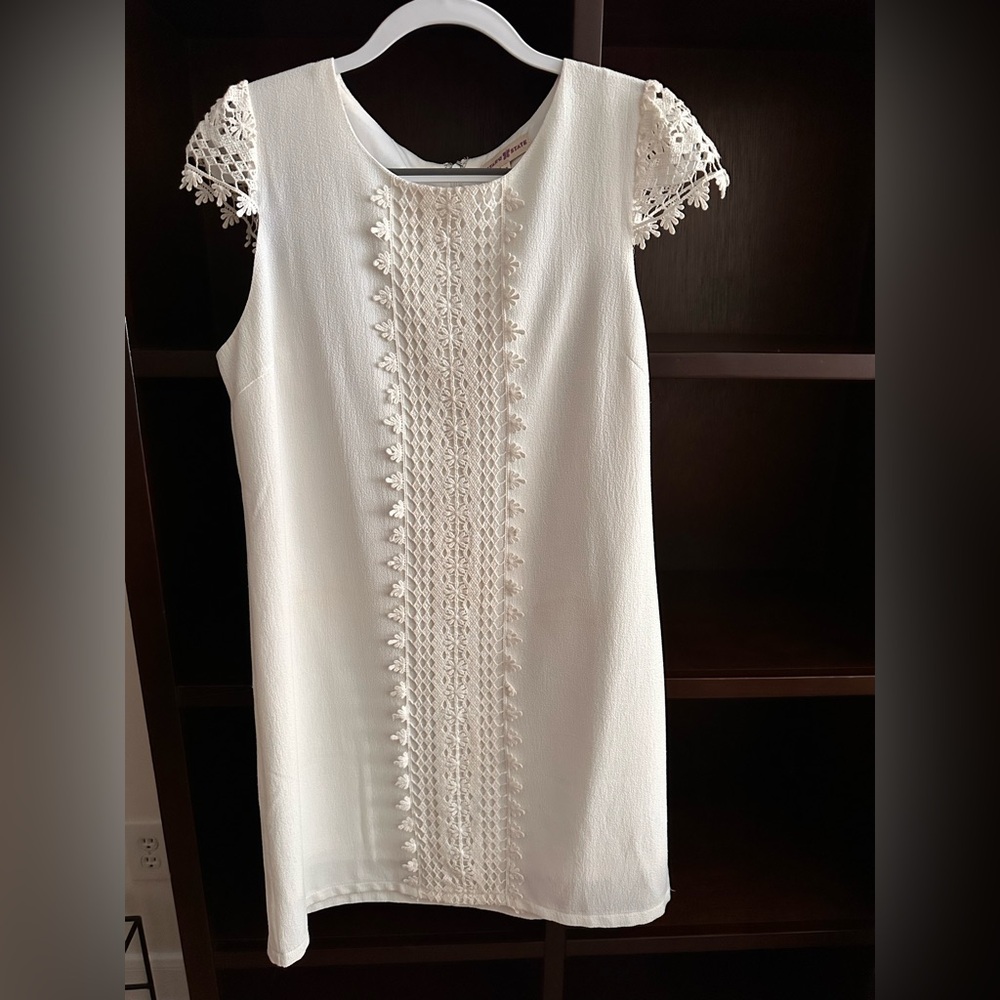 Altar'd State White Textured Dress